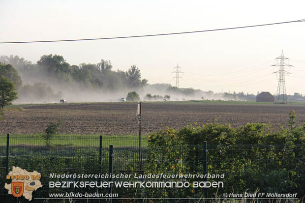 20180809 Kleingartensiedlung in Traiskirchen nach Wasserrohrbruch überflutet  Foto: © Hans Dietl FF Möllersdorf