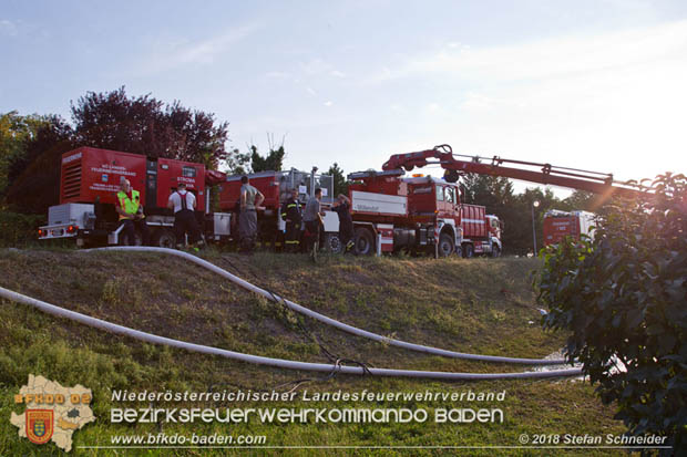 20180809 Kleingartensiedlung in Traiskirchen nach Wasserrohrbruch überflutet  Foto: © Stefan Schneider