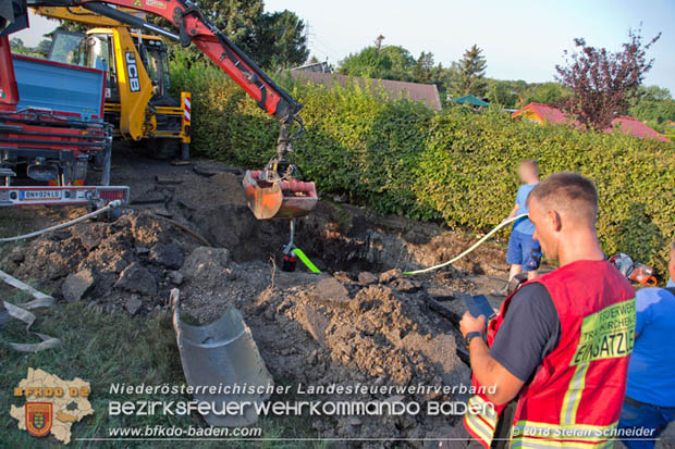 20180809 Kleingartensiedlung in Traiskirchen nach Wasserrohrbruch überflutet Foto: © Stefan Schneider