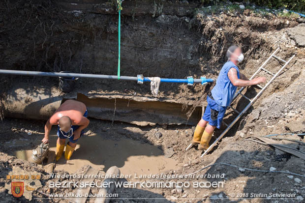20180809 Kleingartensiedlung in Traiskirchen nach Wasserrohrbruch überflutet Foto: © Stefan Schneider