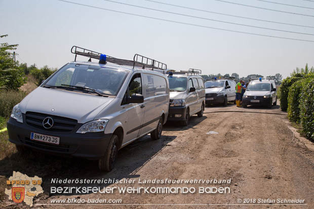 20180809 Kleingartensiedlung in Traiskirchen nach Wasserrohrbruch überflutet Foto: © Stefan Schneider