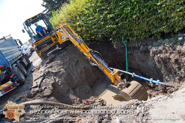 20180809 Kleingartensiedlung in Traiskirchen nach Wasserrohrbruch überflutet Foto: © Stefan Schneider