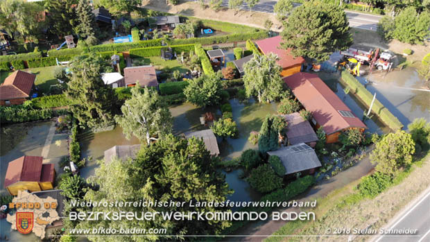 20180809 Kleingartensiedlung in Traiskirchen nach Wasserrohrbruch überflutet  Foto: © Stefan Schneider