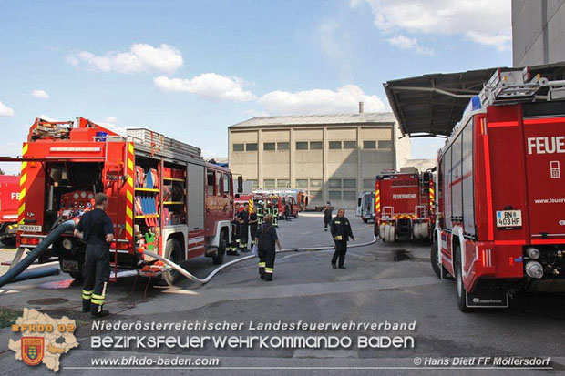 20180816 Band in einem Gewerbebetrieb in Guntramsdorf Bezirk Mödling  Foto: © Patrick Friedl FF Möllersdorf 