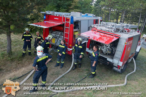 20180819 Ausgedehnter Flurbrand in unmitelbarer Waldnähe bei Lindabrunn Richtung Aigen  Foto: © Stefan Schneider