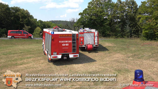 20180819 Ausgedehnter Flurbrand in unmitelbarer Waldnähe bei Lindabrunn Richtung Aigen  Foto: © Stefan Schneider