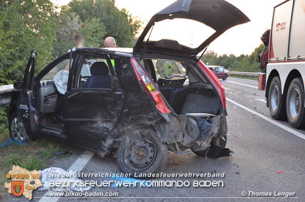 20180820 Verkehrsunfall auf der LB210 zwischen Ebreichsdorf und Oberwaltersdorf  Foto: © Thomas Lenger
