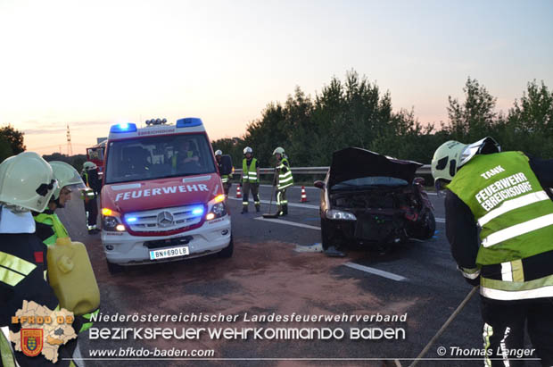 20180820 Verkehrsunfall auf der LB210 zwischen Ebreichsdorf und Oberwaltersdorf  Foto: © Thomas Lenger