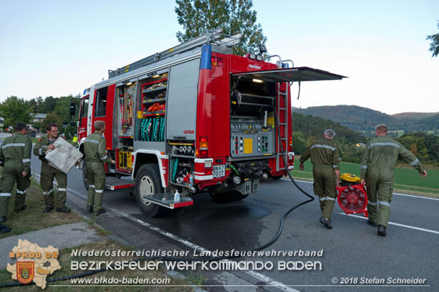 20180823 Wohnugsbrand in Nöstach-Hafnerberg  Foto: © Stefan Schneider BFK Baden