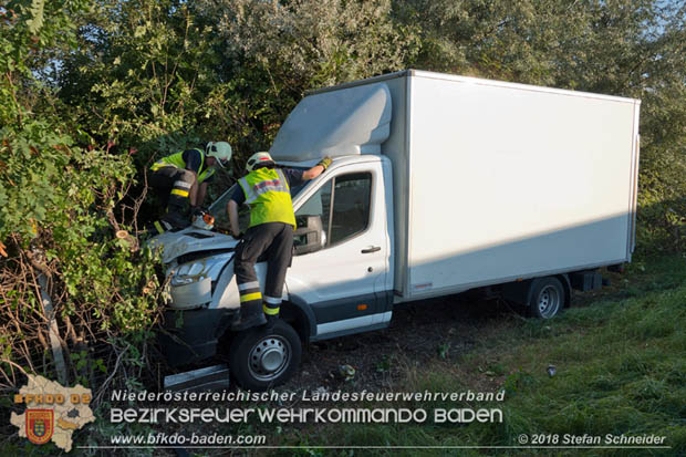 20180918 Verkehrsunfall auf der A2 beim Knoten Guntramsdorf  Foto: © Stefan Schneider 