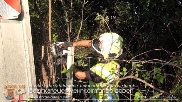 20180918 Verkehrsunfall auf der A2 beim Knoten Guntramsdorf  Foto: © Stefan Schneider 