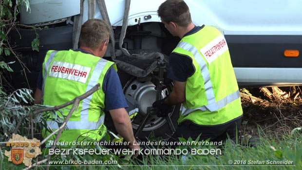 20180918 Verkehrsunfall auf der A2 beim Knoten Guntramsdorf  Foto: © Stefan Schneider 