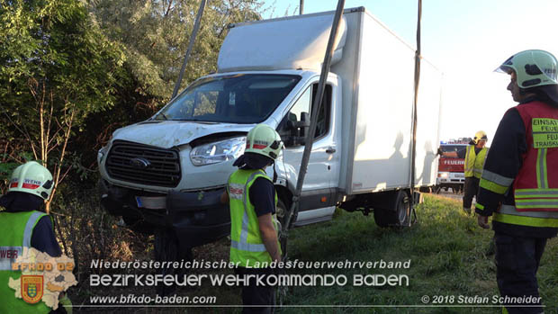 20180918 Verkehrsunfall auf der A2 beim Knoten Guntramsdorf  Foto: © Stefan Schneider 
