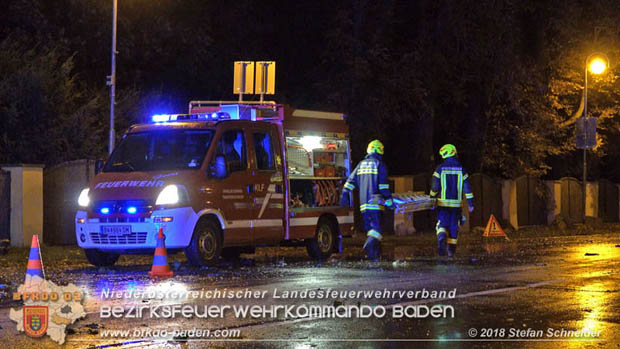 20180924 Sturmtief "Fabiene" sorgte für einige Feuerwehreinsätze im Bezirk Baden  Foto: © Stefan Schneider