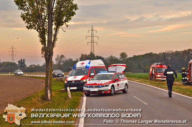 20181017 Schwerer Verkehrsunfall auf der L157 Pottendorf-Tattendorf Foto: © Thomas Lenger Monatsrevue.at 20181017 Schwerer Verkehrsunfall auf der L157 Pottendorf-Tattendorf Foto: © Thomas Lenger Monatsrevue.at