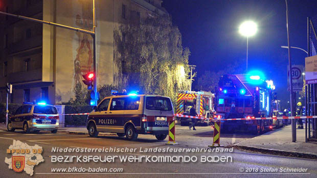 20181018 Stechender Geruch löst Großeinsatz in Baden aus  Foto: © Stefan Schneider