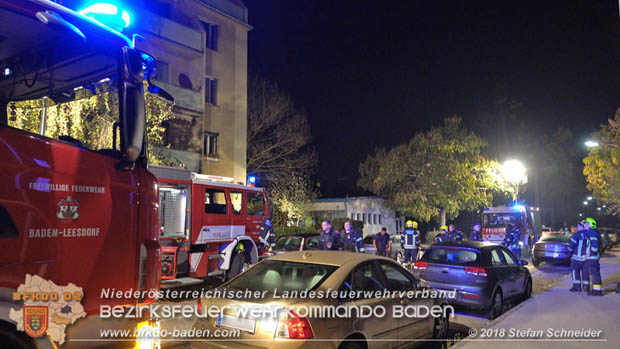 20181018 Stechender Geruch löst Großeinsatz in Baden aus  Foto: © Stefan Schneider