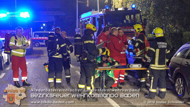 20181018 Stechender Geruch löst Großeinsatz in Baden aus  Foto: © Stefan Schneider