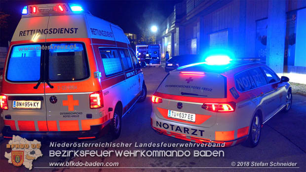 20181018 Stechender Geruch löst Großeinsatz in Baden aus  Foto: © Stefan Schneider