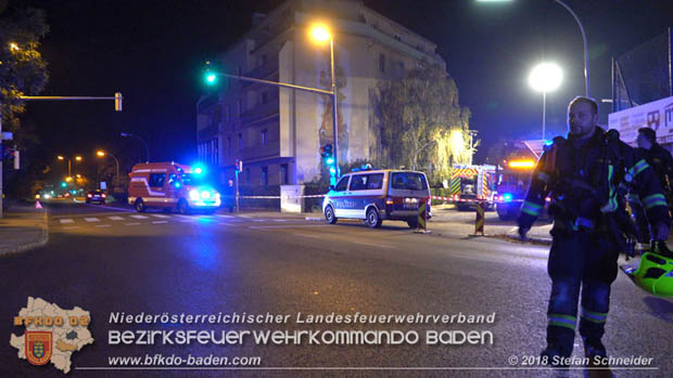 20181018 Stechender Geruch löst Großeinsatz in Baden aus  Foto: © Stefan Schneider