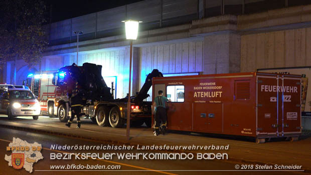20181018 Stechender Geruch löst Großeinsatz in Baden aus  Foto: © Stefan Schneider