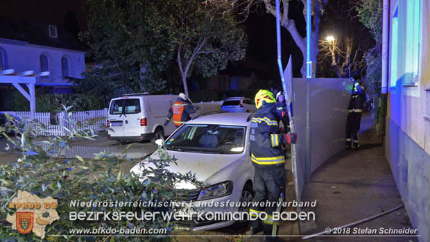 20181024 Sturmtief "Siglinde" über Baden Stadtteil Weikersdorf  Foto: © Stefan Schneider
