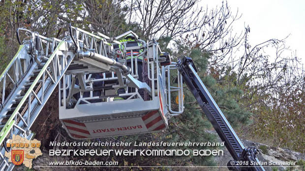 20181024 Sturmtief "Siglinde" über Baden Stadtteil Weikersdorf  Foto: © Stefan Schneider FF Baden-Stadt
