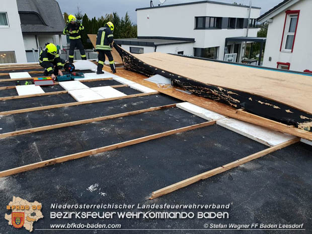 20181024 Sturmtief "Siglinde" über Baden Stadtteil Leesdorf  Foto: © Stefan Wagner FF Baden-Leesdorf