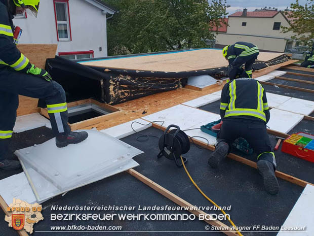20181024 Sturmtief "Siglinde" über Baden Stadtteil Leesdorf  Foto: © Stefan Wagner FF Baden-Leesdorf