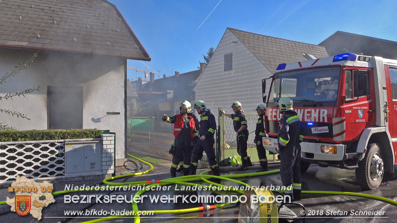 20181031 Wohnhausbrand in Enzesfeld  Foto: © Stefan Schneider BFK Baden