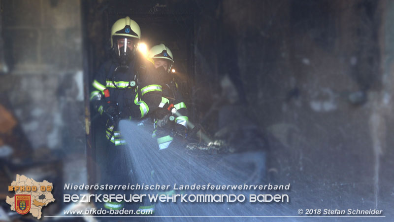 20181031 Wohnhausbrand in Enzesfeld  Foto: © Stefan Schneider BFK Baden