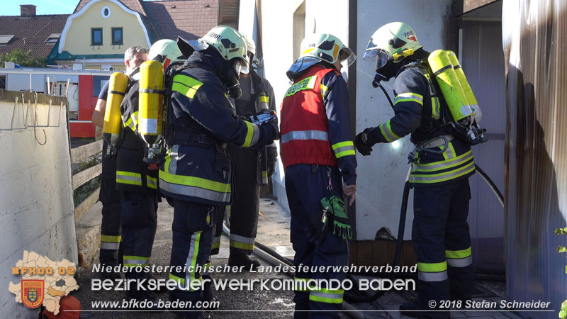 20181031 Wohnhausbrand in Enzesfeld  Foto: © Stefan Schneider BFK Baden
