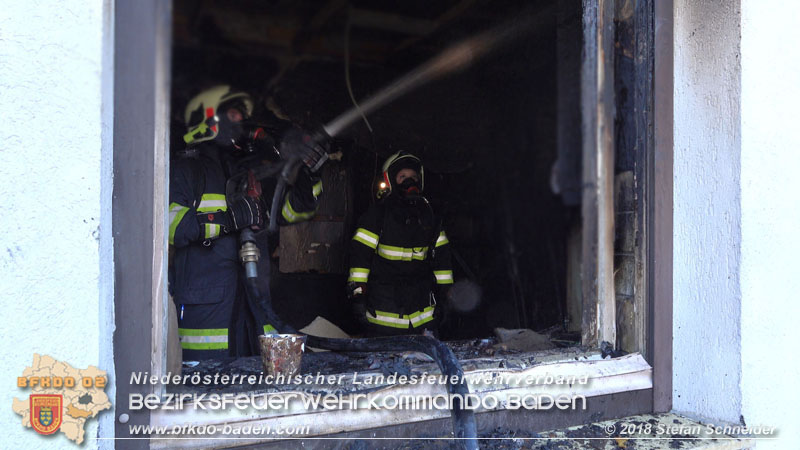 20181031 Wohnhausbrand in Enzesfeld  Foto: © Stefan Schneider BFK Baden