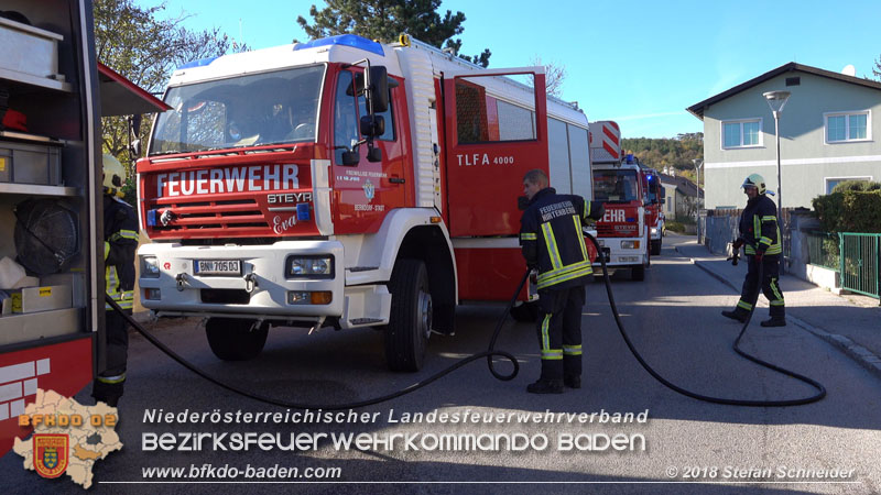 20181031 Wohnhausbrand in Enzesfeld  Foto: © Stefan Schneider BFK Baden