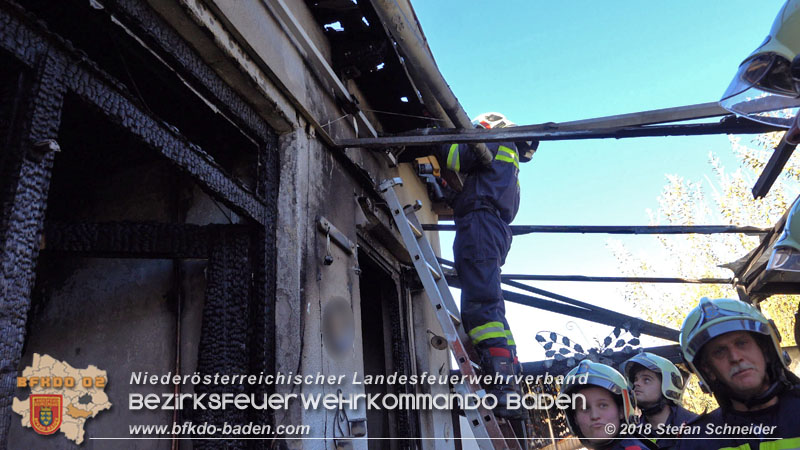 20181031 Wohnhausbrand in Enzesfeld  Foto: © Stefan Schneider BFK Baden