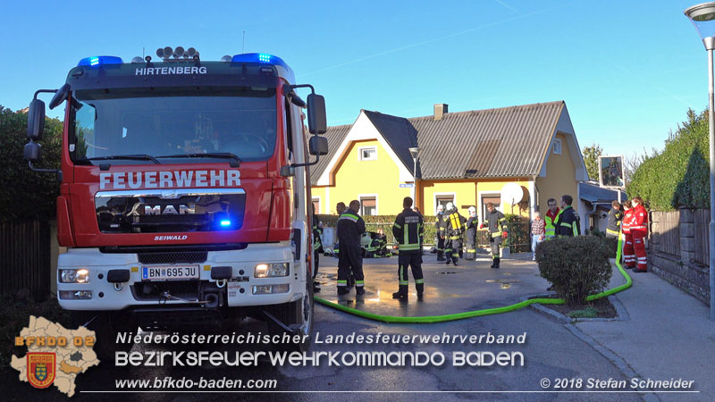 20181031 Wohnhausbrand in Enzesfeld  Foto: © Stefan Schneider BFK Baden