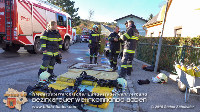 20181031 Wohnhausbrand in Enzesfeld  Foto: © Stefan Schneider BFK Baden