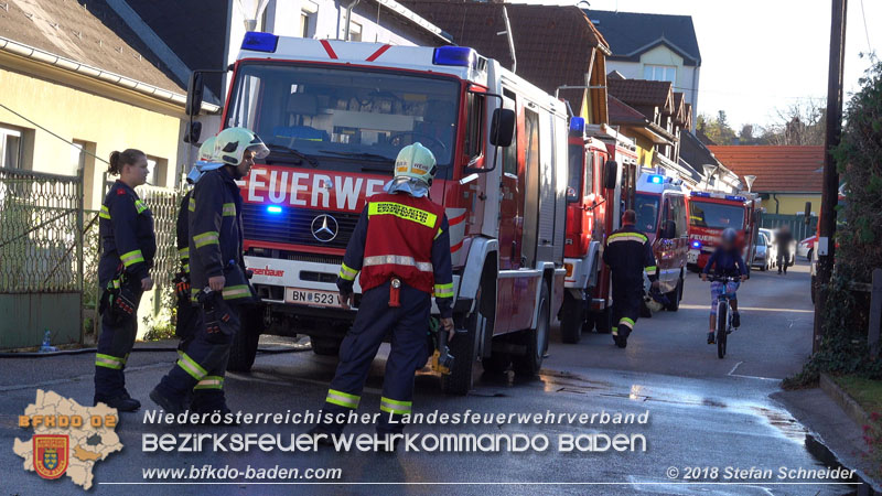 20181031 Wohnhausbrand in Enzesfeld  Foto: © Stefan Schneider BFK Baden