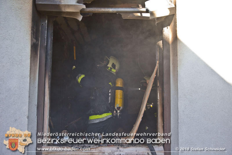 20181031 Wohnhausbrand in Enzesfeld  Foto: © Stefan Schneider BFK Baden
