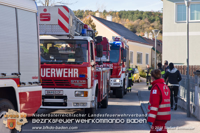 20181031 Wohnhausbrand in Enzesfeld  Foto: © Stefan Schneider BFK Baden