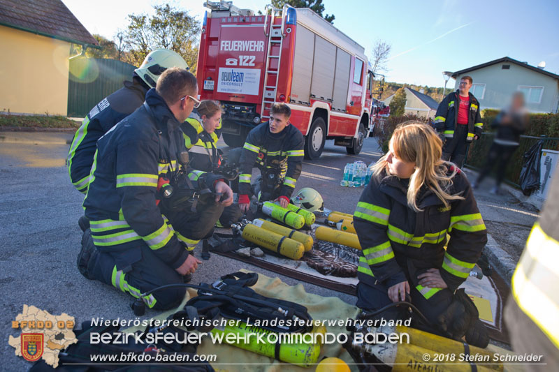 20181031 Wohnhausbrand in Enzesfeld  Foto: © Stefan Schneider BFK Baden