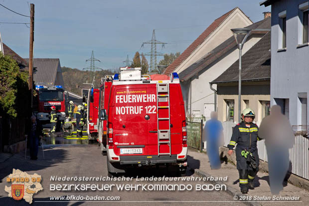 20181031 Wohnhausbrand in Enzesfeld  Foto: © Stefan Schneider BFK Baden