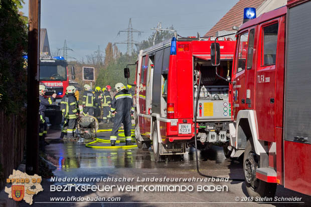 20181031 Wohnhausbrand in Enzesfeld  Foto: © Stefan Schneider BFK Baden