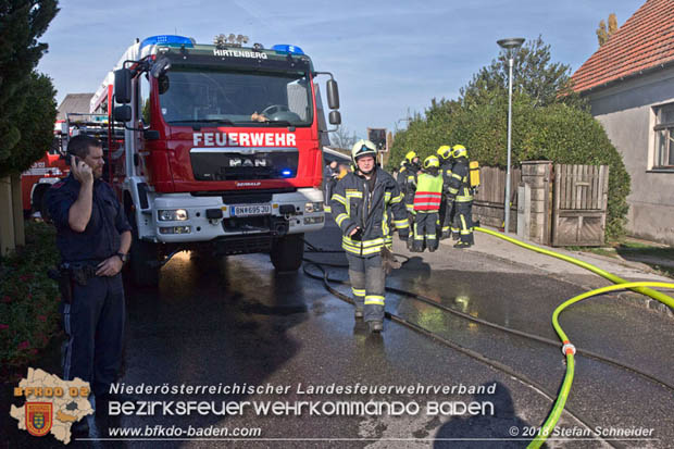 20181031 Wohnhausbrand in Enzesfeld  Foto: © Stefan Schneider BFK Baden