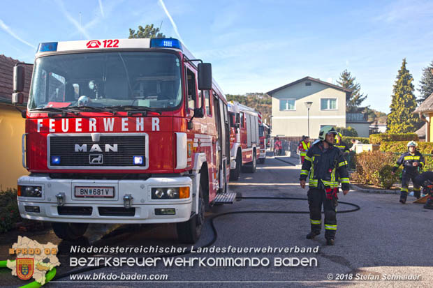 20181031 Wohnhausbrand in Enzesfeld  Foto: © Stefan Schneider BFK Baden