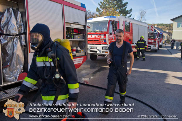 20181031 Wohnhausbrand in Enzesfeld  Foto: © Stefan Schneider BFK Baden
