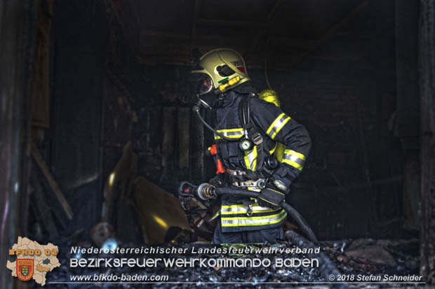 20181031 Wohnhausbrand in Enzesfeld  Foto: © Stefan Schneider BFK Baden