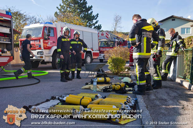 20181031 Wohnhausbrand in Enzesfeld  Foto: © Stefan Schneider BFK Baden