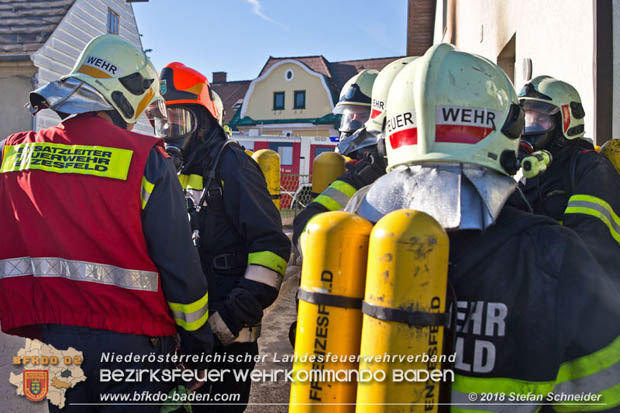 20181031 Wohnhausbrand in Enzesfeld  Foto: © Stefan Schneider BFK Baden