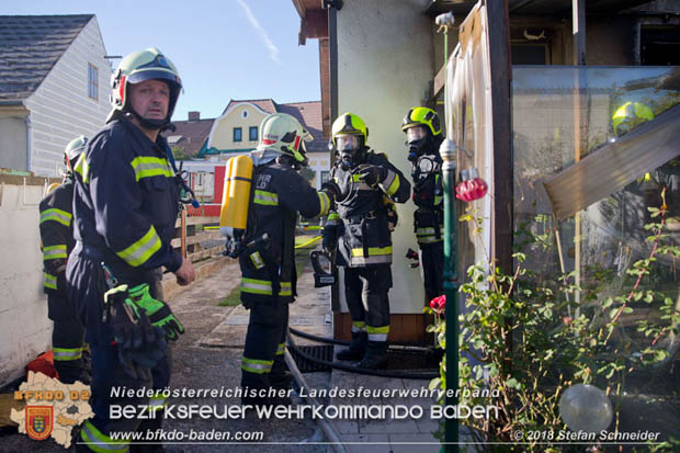 20181031 Wohnhausbrand in Enzesfeld  Foto: © Stefan Schneider BFK Baden